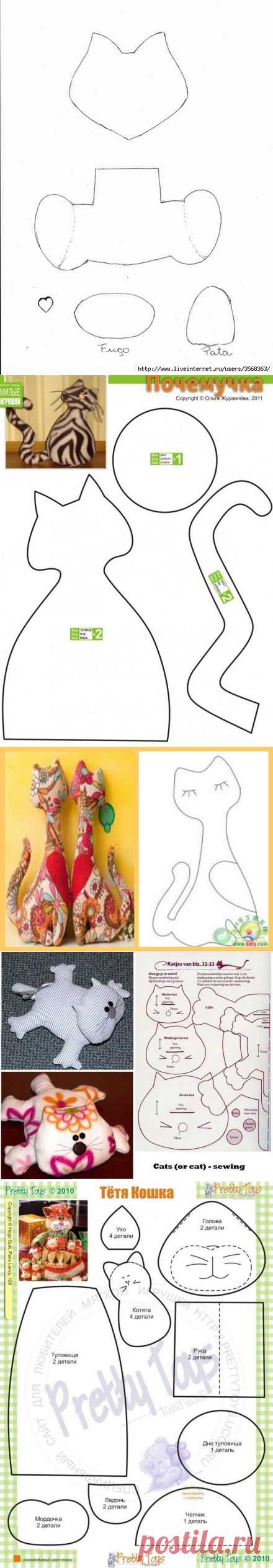 Большая подборка выкроек для мягких игрушек - Рукоделие