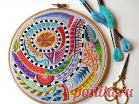 Amazing Embroidery by Corinne Sleight - Livemaster - original item, handmade