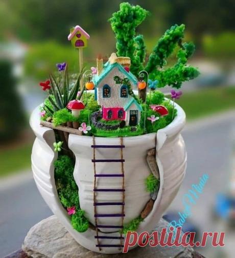 Миниатюры в горшках: идеи для счастья