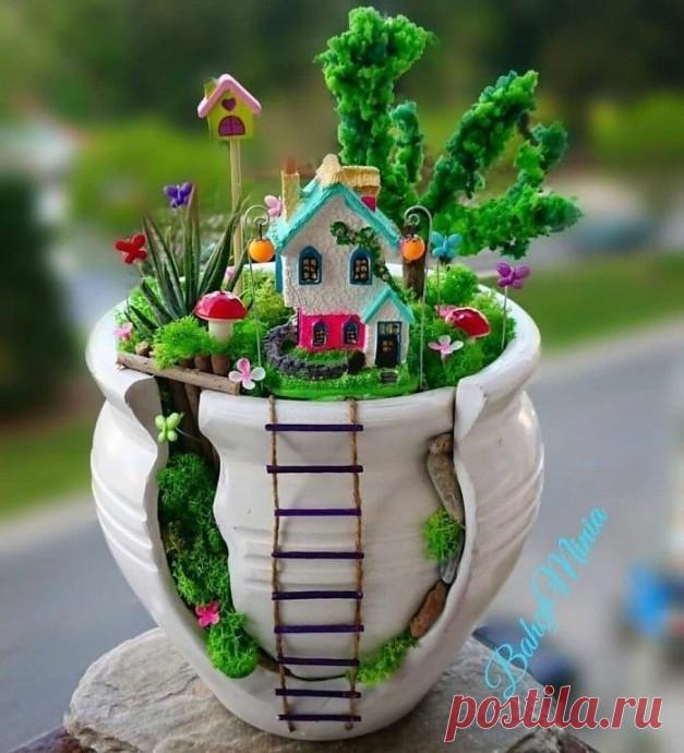 Миниатюры в горшках: идеи для счастья