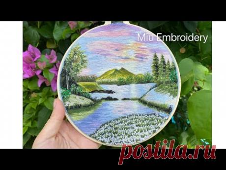 Needle Painting Landscape 🌳Renaissance🌲Hand Embroidery
