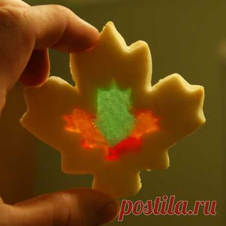 Витражи сахарного печенья Листья