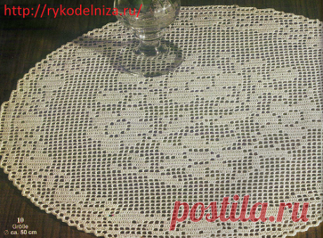 Филейное вязание. Схемы 2 салфеток &amp;mdash; вдохновение рукодельницы