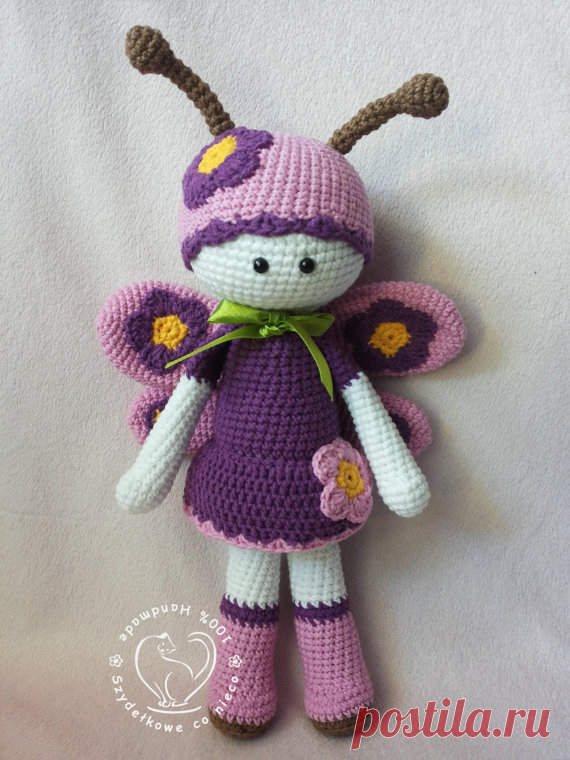 Mariposa The Butterfly crochet pattern от BlueBerryWorld на Etsy