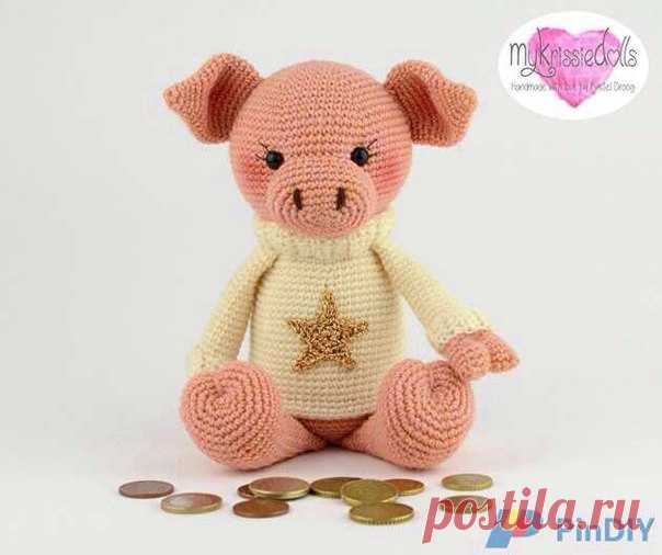 ХРЮША С ТАЙНИКОМ 
автор MyKrissieDolls
перевод- « Рассвет »
#описание#вязаннаяигрушка#описаниявязаннойигрушкивгруппеSmallpleasures
Ссылка на описание:
https://vk.com/albums-128042537?z=photo-128042537_456..