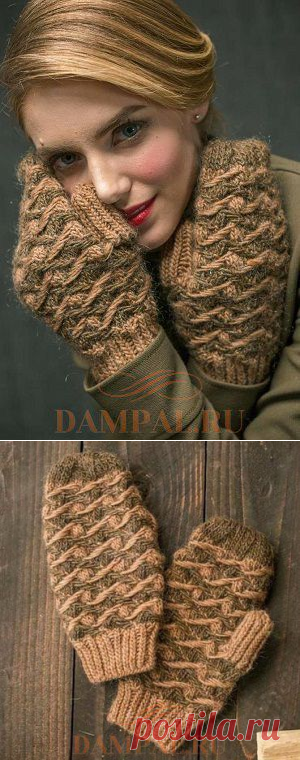 Теплые варежки «Jacquard» | DAMские PALьчики. ru