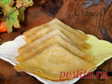 Тонкие блинчики на ряженке — Кулинарная книга