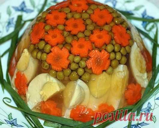 Вкусно и красиво: Заливное из курицы | One of Lady - Журнал для женщин