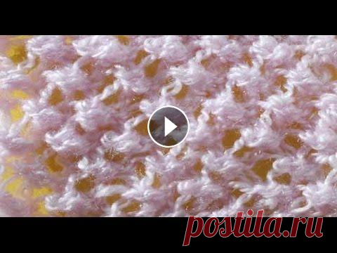 Узор паутинка спицами Узоры для начинающих вязанные спицами, схема узора Паутинка....