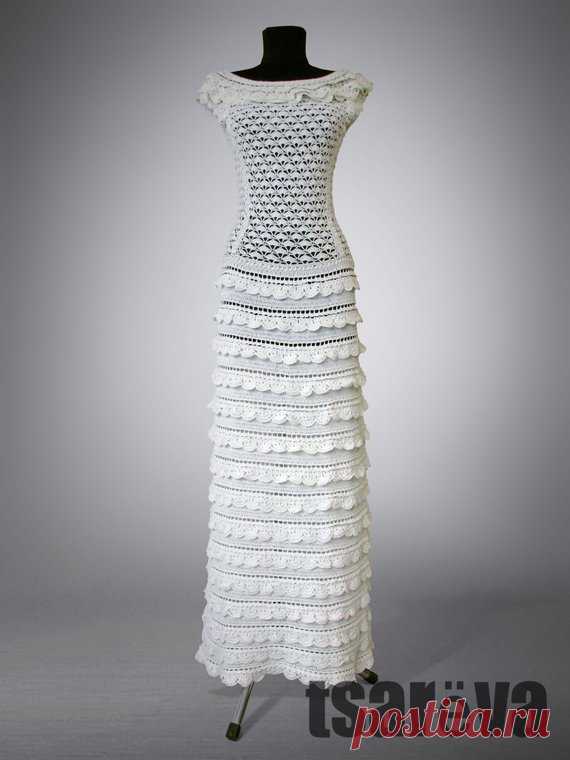 Crochet dress Letizia. Milk white maxi handmade women wedding or special occasion cotton crochet dress. Made to order. Free shipping. Crochet dress Letizia. Milk white maxi handmade women wedding or special occasion cotton crochet dress. Made to order. Free shipping.  Letizia is an elegant crochet dress in a floor of milk color. Will be suitable for festive events, including a wedding. The long skirt does your outfit royal and
