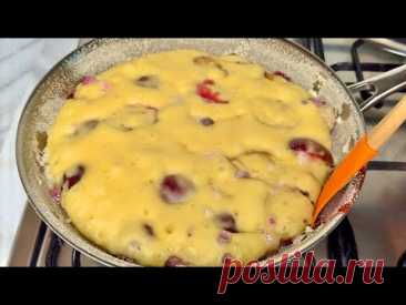 За 5 минут ПИРОГ на сковороде, который тает во рту! Быстрый и Вкусный Завтрак!