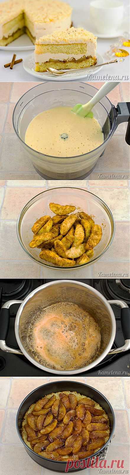 Карамельный торт с яблоками - Простые рецепты Овкусе.ру