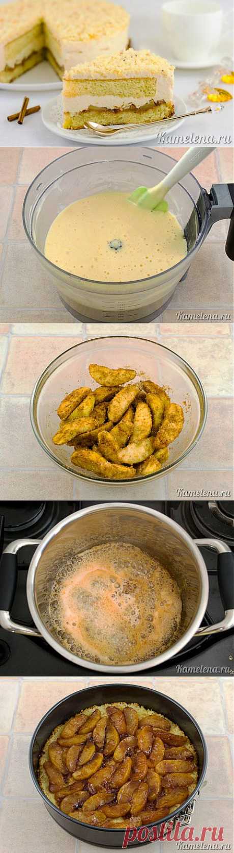 Карамельный торт с яблоками - Простые рецепты Овкусе.ру