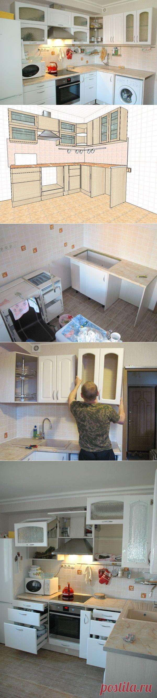 Удобный угловой гарнитур своими руками | Ваш Дом