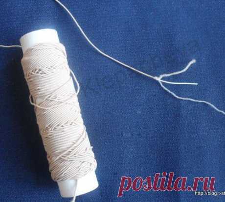ИГОЛКА С НИТОЧКОЙ. Как шить ниткой-резинкой
