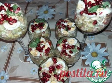 Новогодний закусочный салат - кулинарный рецепт