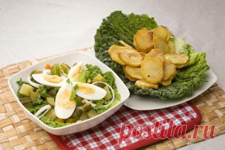 Салат из молодой итальянской капусты в винном соусе | Интересные рецепты