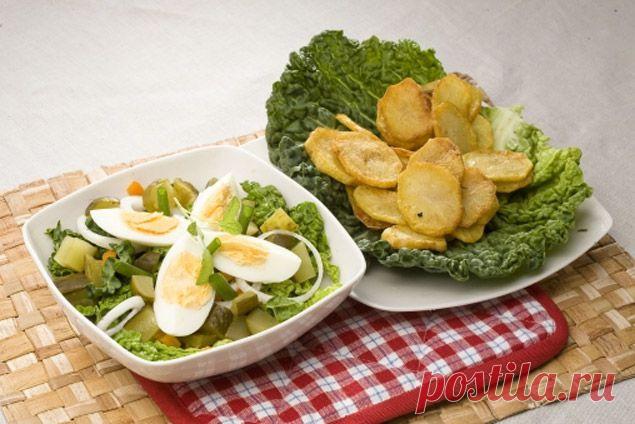 Салат из молодой итальянской капусты в винном соусе | Интересные рецепты