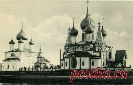 1894—1904,Автор: Дмитриев М.П. Направление съемки: юг. с сайта https://pastvu.com/p/212261  Автор фотографии: © Качалин Александр Анатольевич  Снято: 1 декабря 1904 | Ярославль. Ансамбль церквей Иоанна Златоуста и Владимирской иконы Божией Матери в Коровниках, фотография | https://sobory.ru