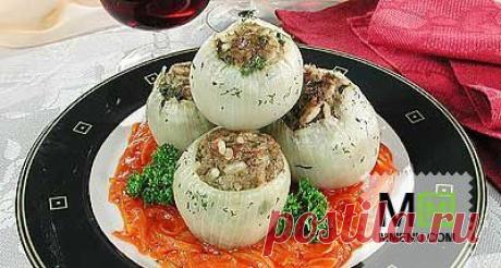 Лук, фаршированный мясом - кулинарный рецепт. Миллион Меню