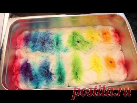 Dyepot Weekly # 108 - красящая пряжа радуги с таблетками красящего яйца; Прогулка против WOTA - YouTube