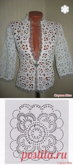 (1) CHIC Jacket MOTIVES | ВЯЗАНИЕ КРЮЧОК БОЛЕРО ЖАКЕТЫ ПЛАТЬЯ | Постила | Crochet