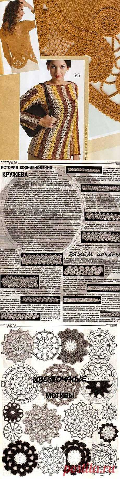Джемпер &quot;Оттенки золотого&quot;.