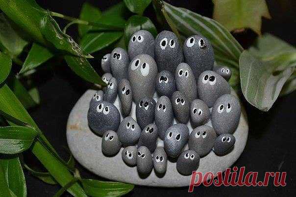 Забавная поделка из камней — DIYIdeas