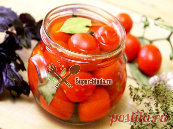 Помидоры черри маринованные быстро | Закуски