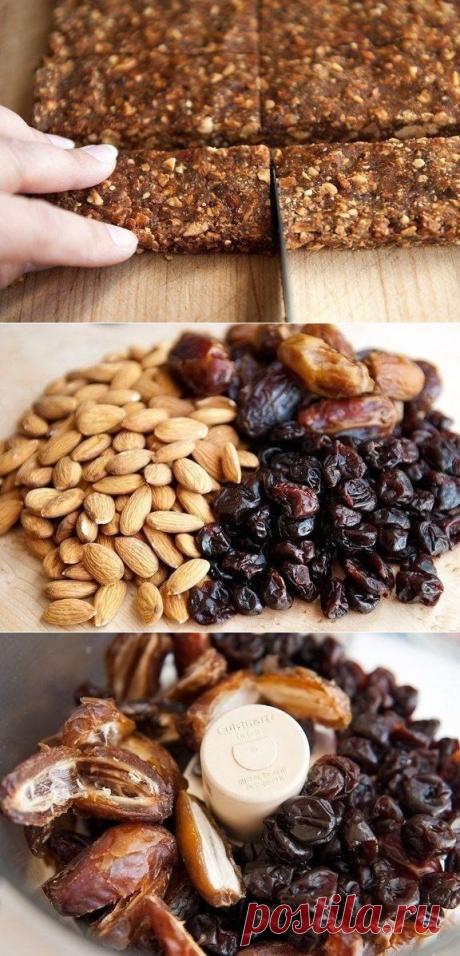 Энергетический батончик своими руками за 30 минут | Мамам, женщинам, бабушкам и очень любознательным.