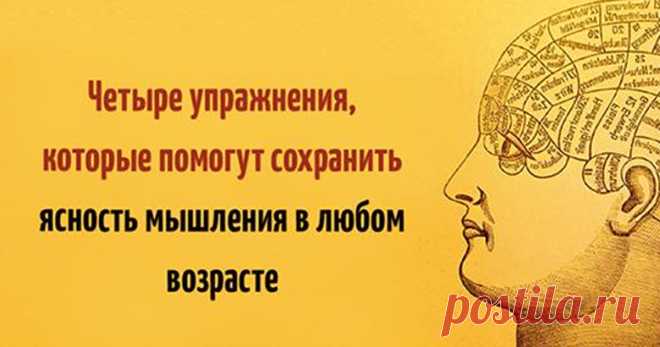 Четыре упражнения, которые помогут не утратить ясность мышления в любом возрасте