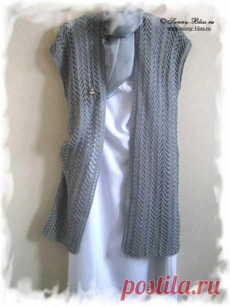 Вязание спицами для женщин Жакет "Непринужденный стиль"
