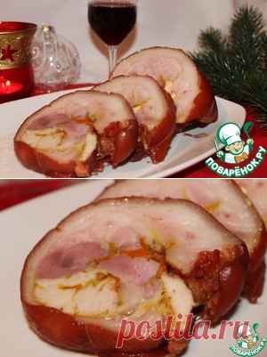 Рулет из рульки с начинкой - кулинарный рецепт