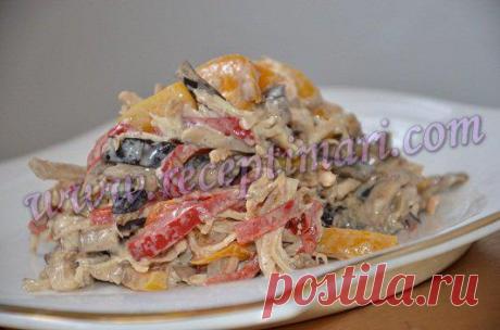 Салат из курицы с овощами | Рецепты Мари