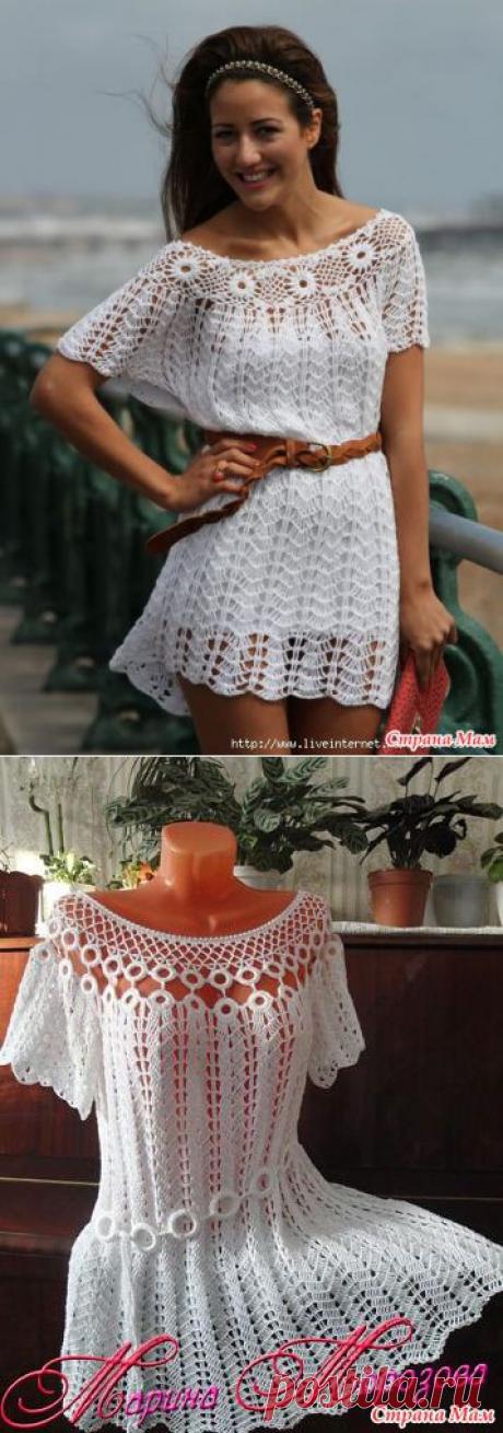 Платье - туника крючком он-лайн: Дневник группы &quot;Вяжем вместе он-лайн&quot; - Страна Мам