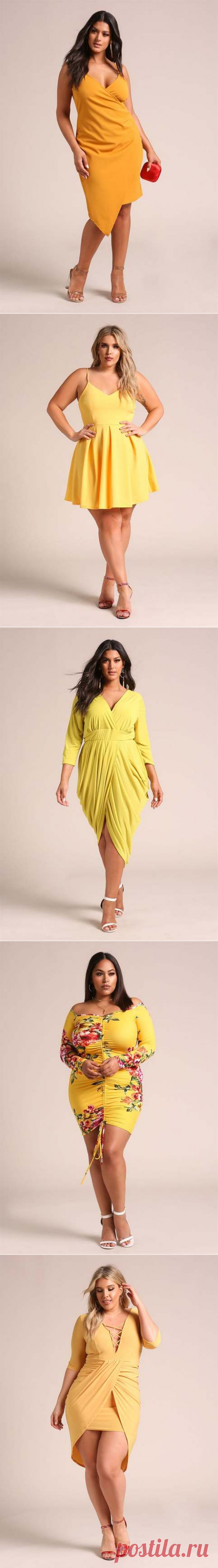 Шикарные платья для полных девушек американского бренда Deb весна-лето 2018 (60 фото)