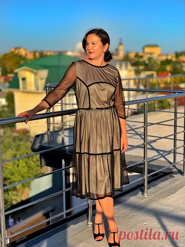 Платье в бархатную мушку / Milaivenkova / 01.11.2019 / Фотофорум на BurdaStyle.ru