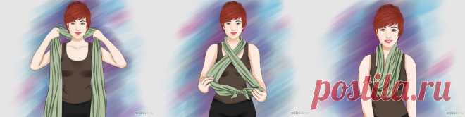 3 простых способа завязывать шарфы