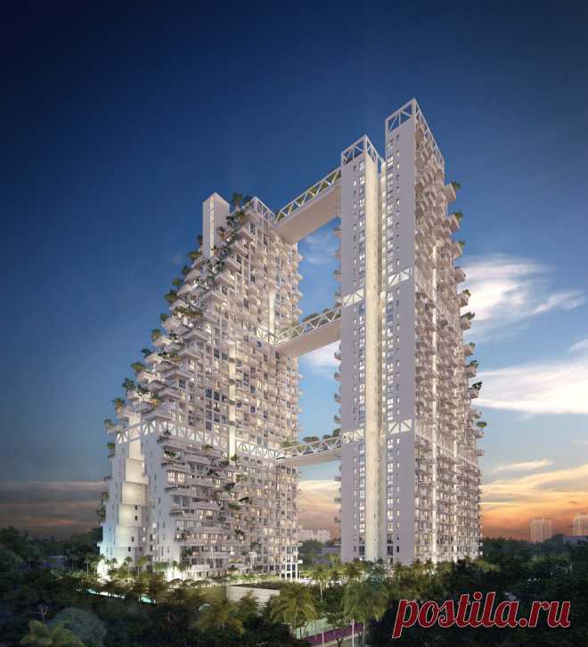 Sky Habitat - роскошный жилой комплекс в Сингапуре.