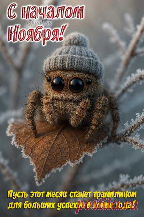 открытки с началом ноября