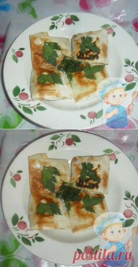 Жаренный лаваш с начинкой: пошаговый рецепт с фото