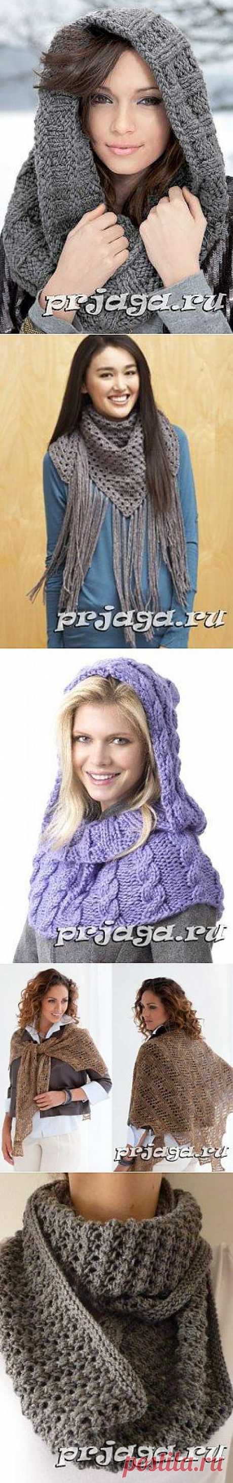 Шарф и палантин спицами или крючком