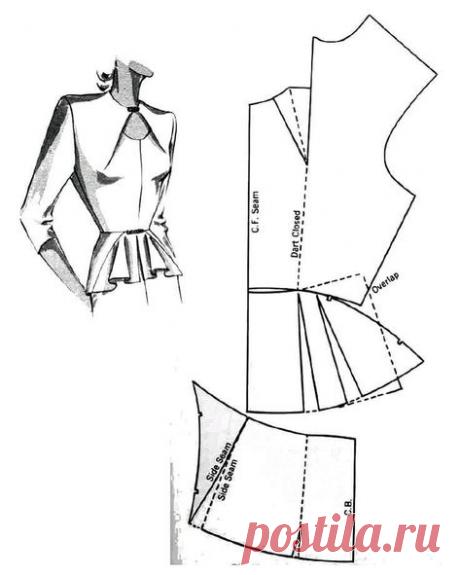 Куда спрятать вытачку - изумительное моделирование лифа в журналах прошлых лет