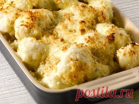 Цветная капуста под сыром.