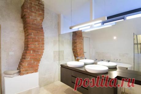 Кирпичная кладка как элемент дизайна интерьера — Роскошь и уют