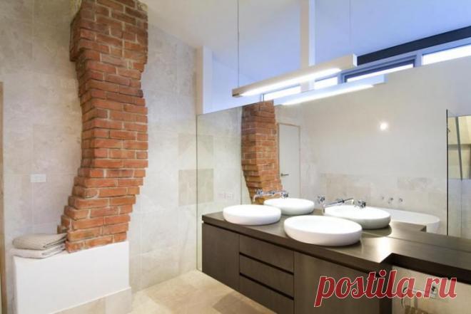 Кирпичная кладка как элемент дизайна интерьера — Роскошь и уют