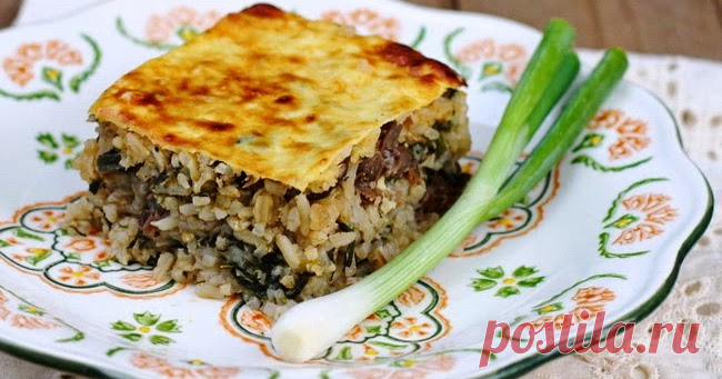 Агнешко с ориз, спанак и гъби