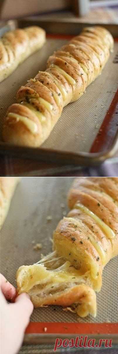 Как приготовить сырно-чесночный хлеб. - рецепт, ингридиенты и фотографии