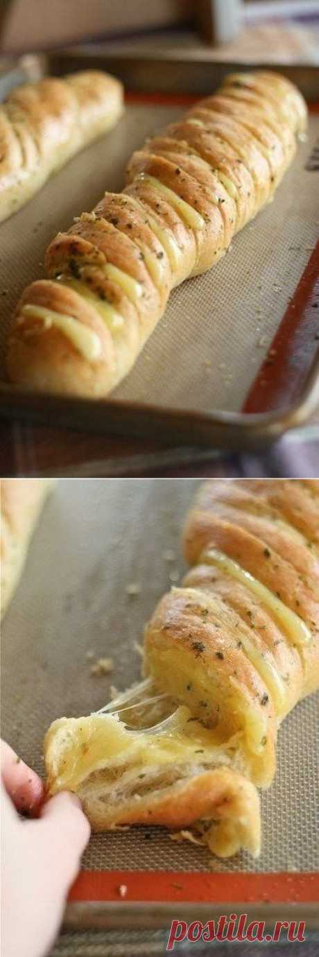 Как приготовить сырно-чесночный хлеб. - рецепт, ингридиенты и фотографии