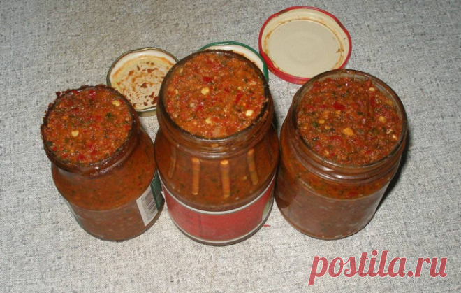 Аджика с орехами - Рецепт из Грузии.